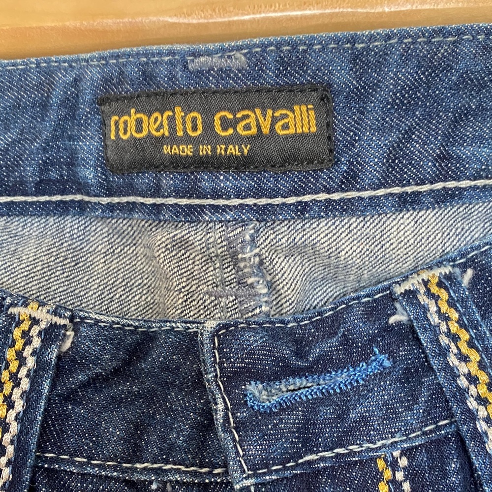 Roberto Cavalli Navy Bootcut Jeans - Picture 2 of 16